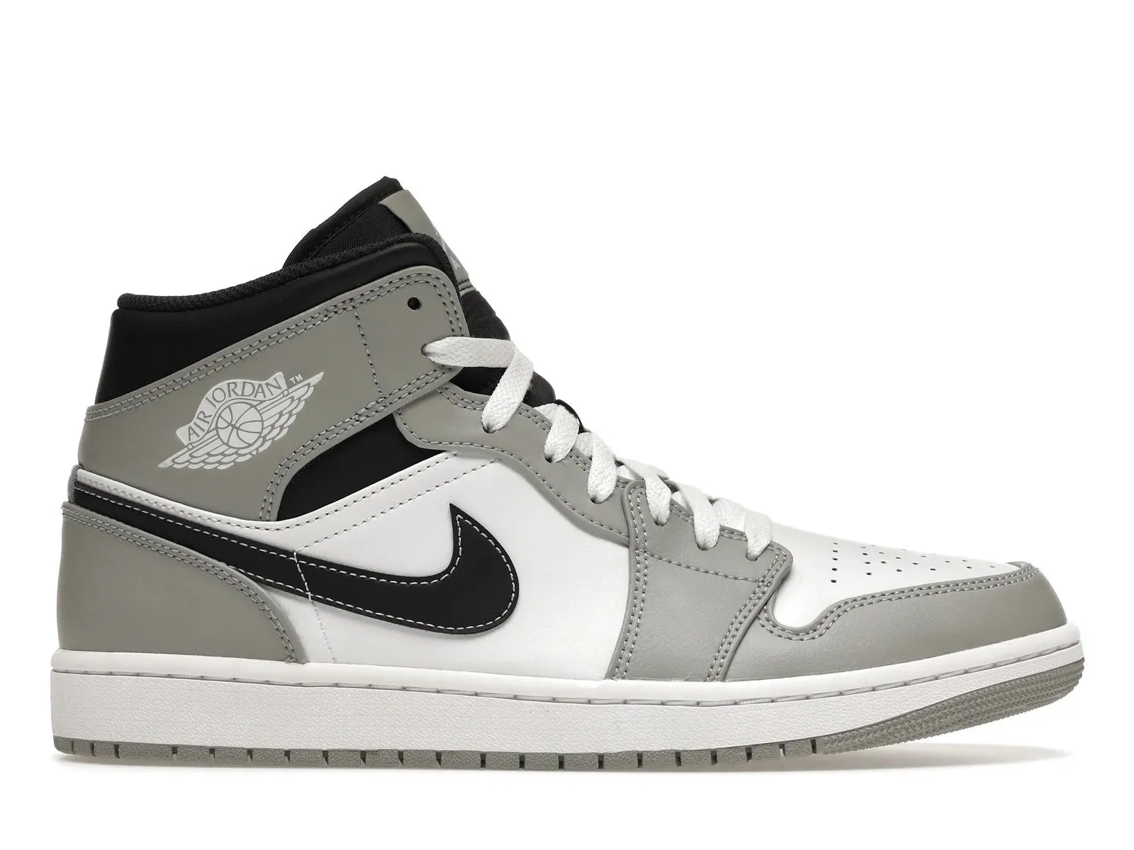 Nike Air Jordan 1 Mid Light Smoke Grey Anthracite Shoes