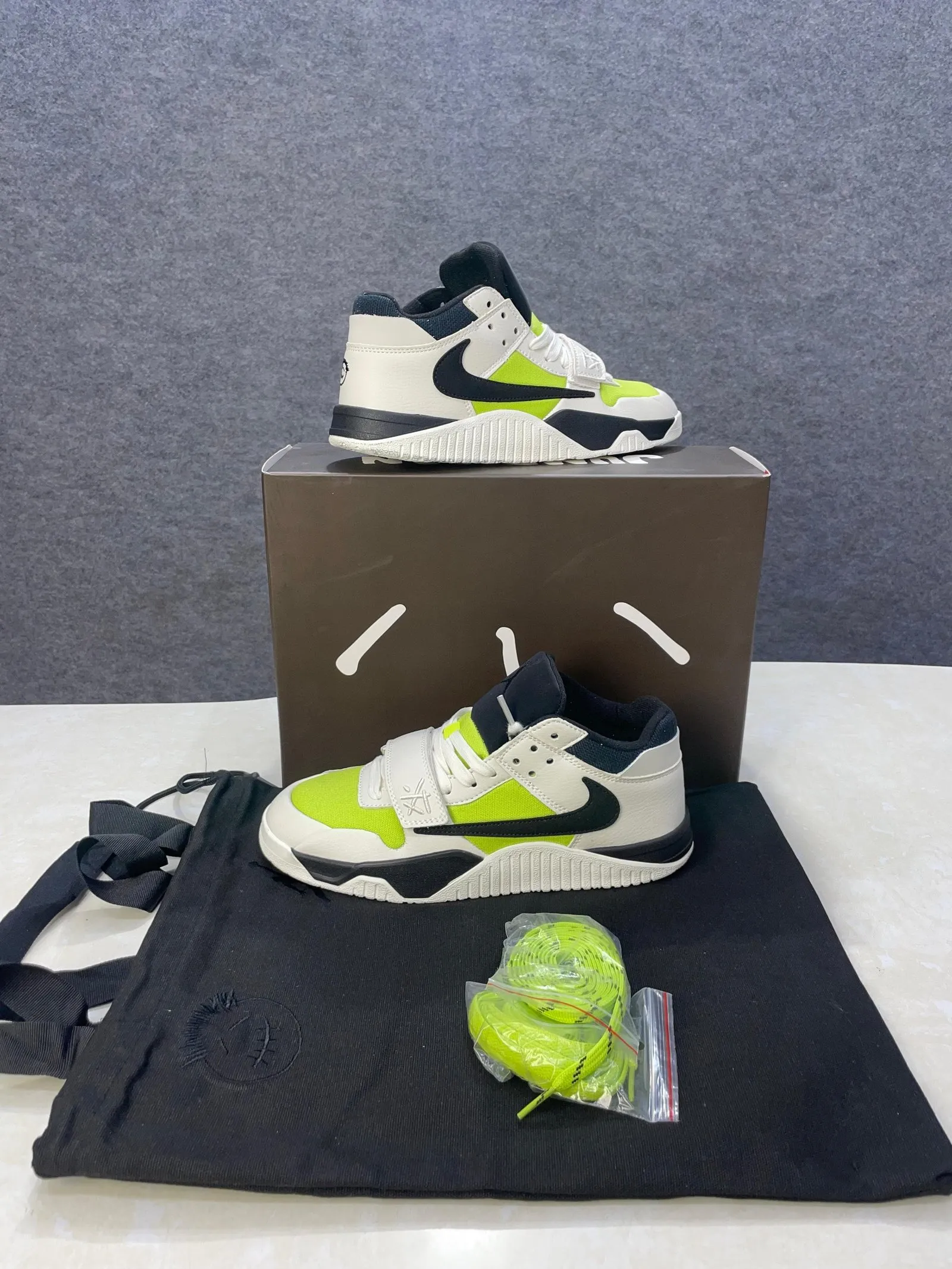 Nike Travis Scott X Jordan Jumpman Jack Trainer Bright Cactus – Shoes