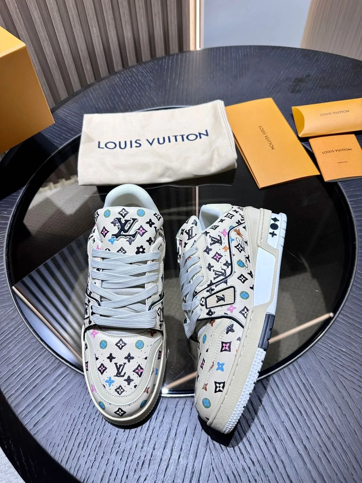 UA Louis Vuitton x Tyler the Creator LV Trainers Made in Turkey Shoes