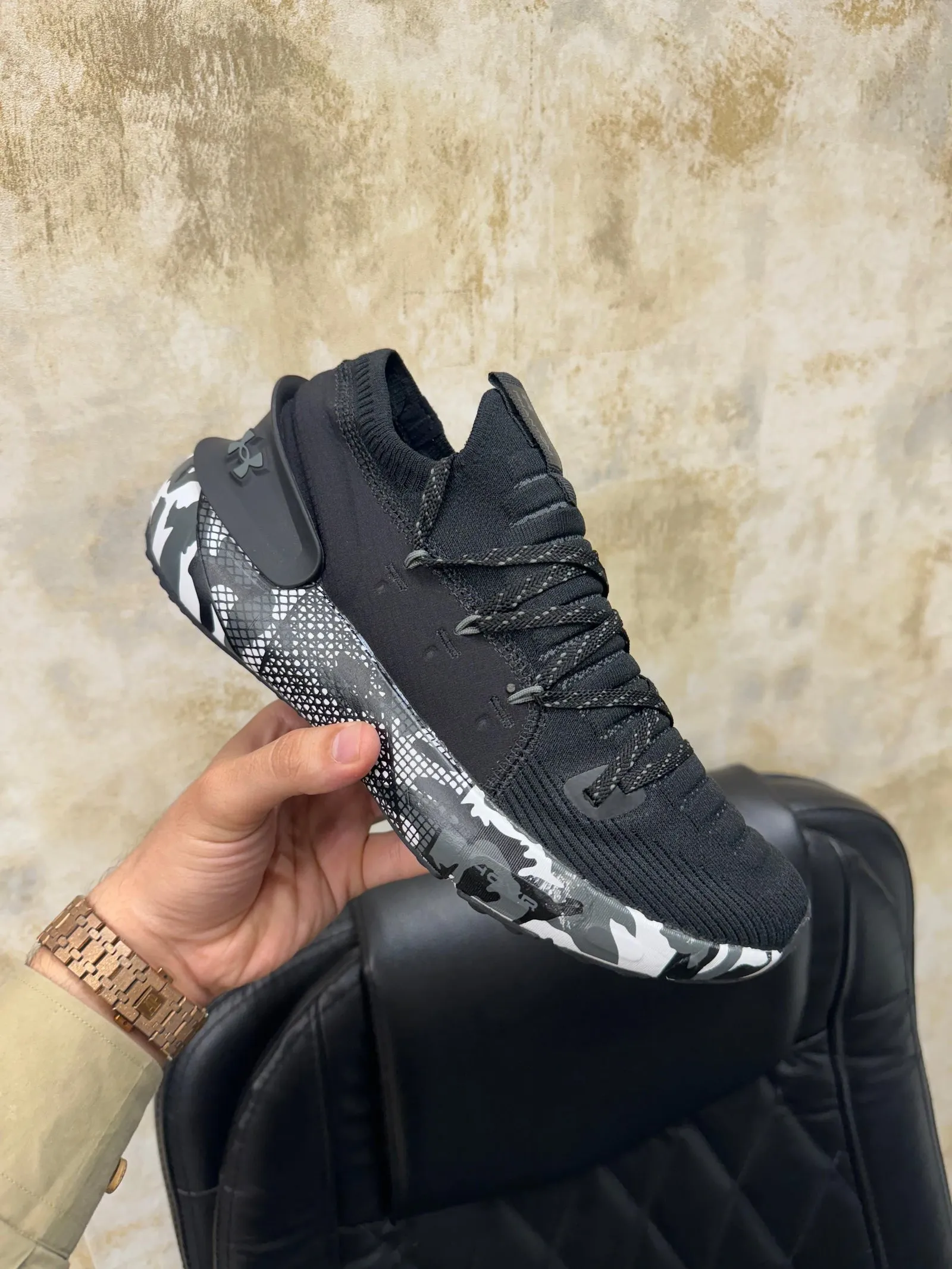 Under Armour HOVR Phantom Black Military Shoes